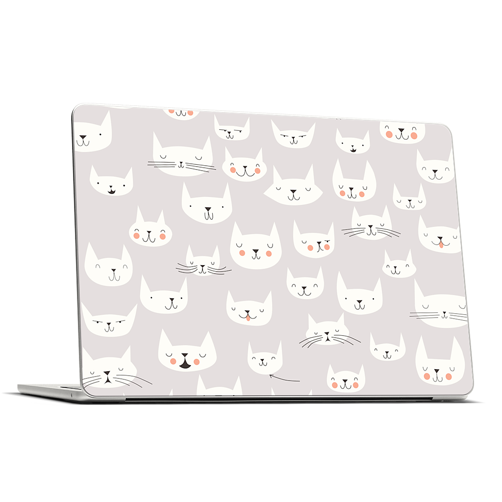 Cat Faces MacBook Skin