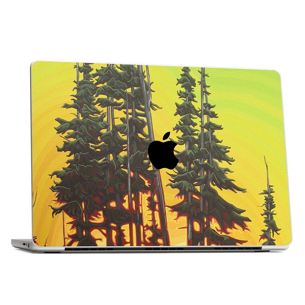 Green Skies At Night MacBook Skin