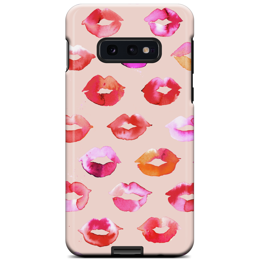 Sweet Coral Pink Lips Samsung Case