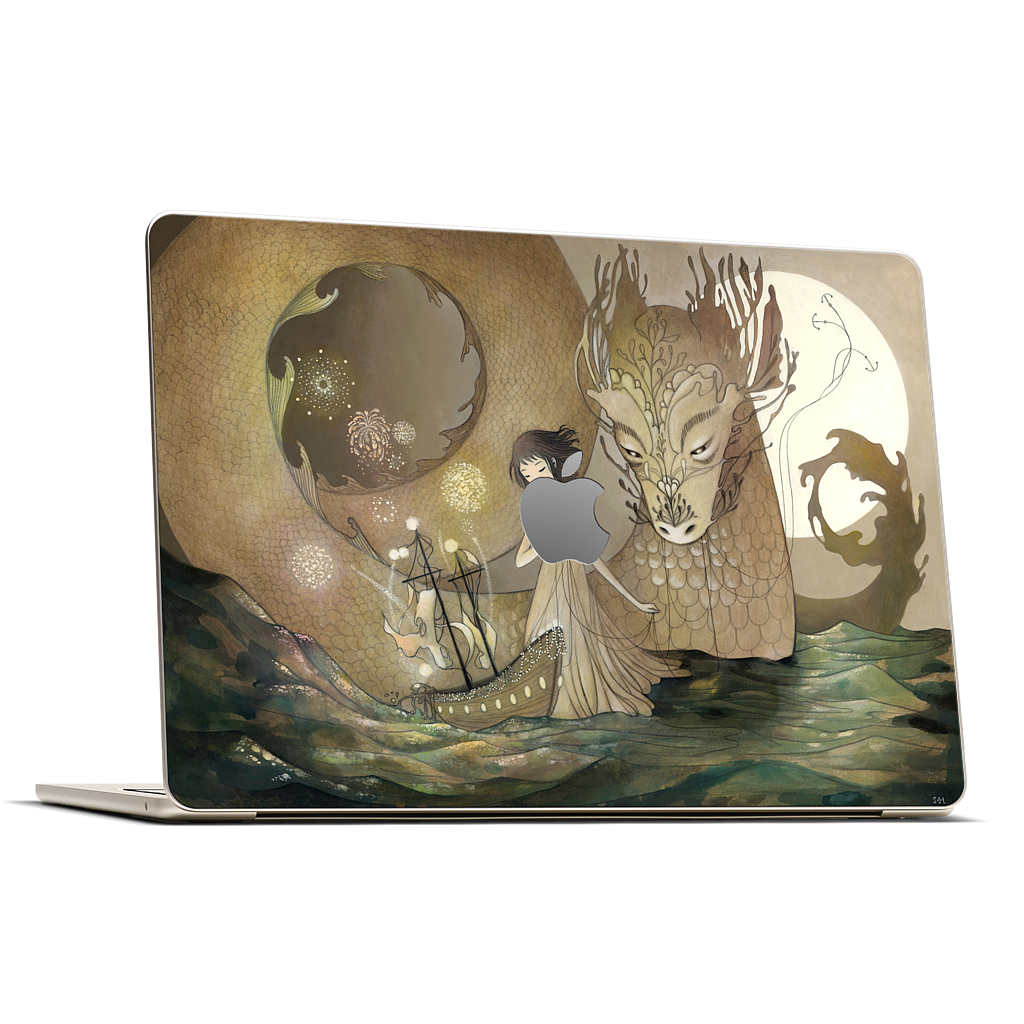 Water Dragon MacBook Skin
