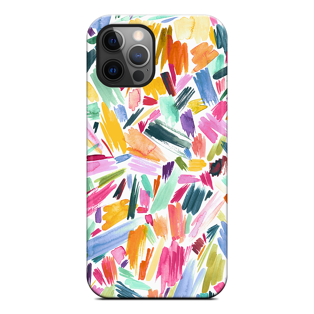 Colorful Abstract Strokes iPhone Case
