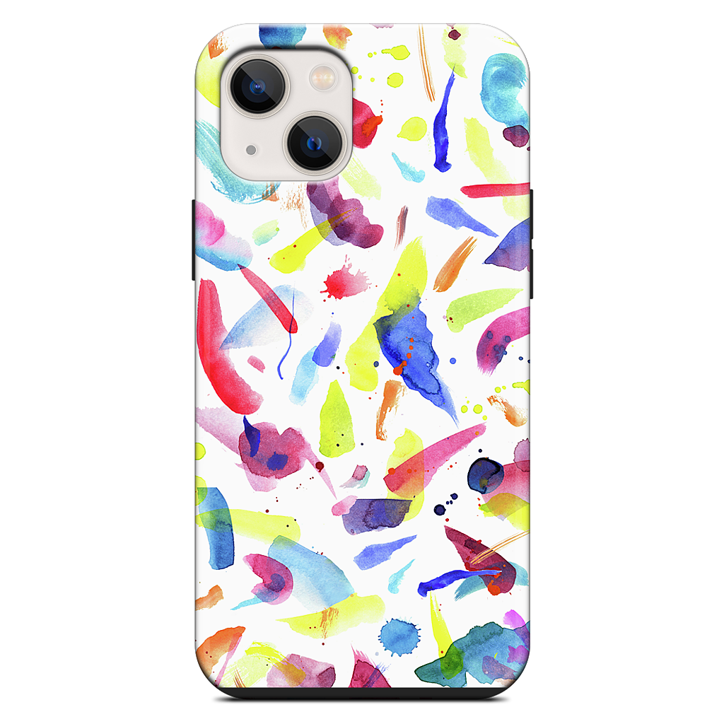 Watercolor Summer Brushstrokes iPhone Case