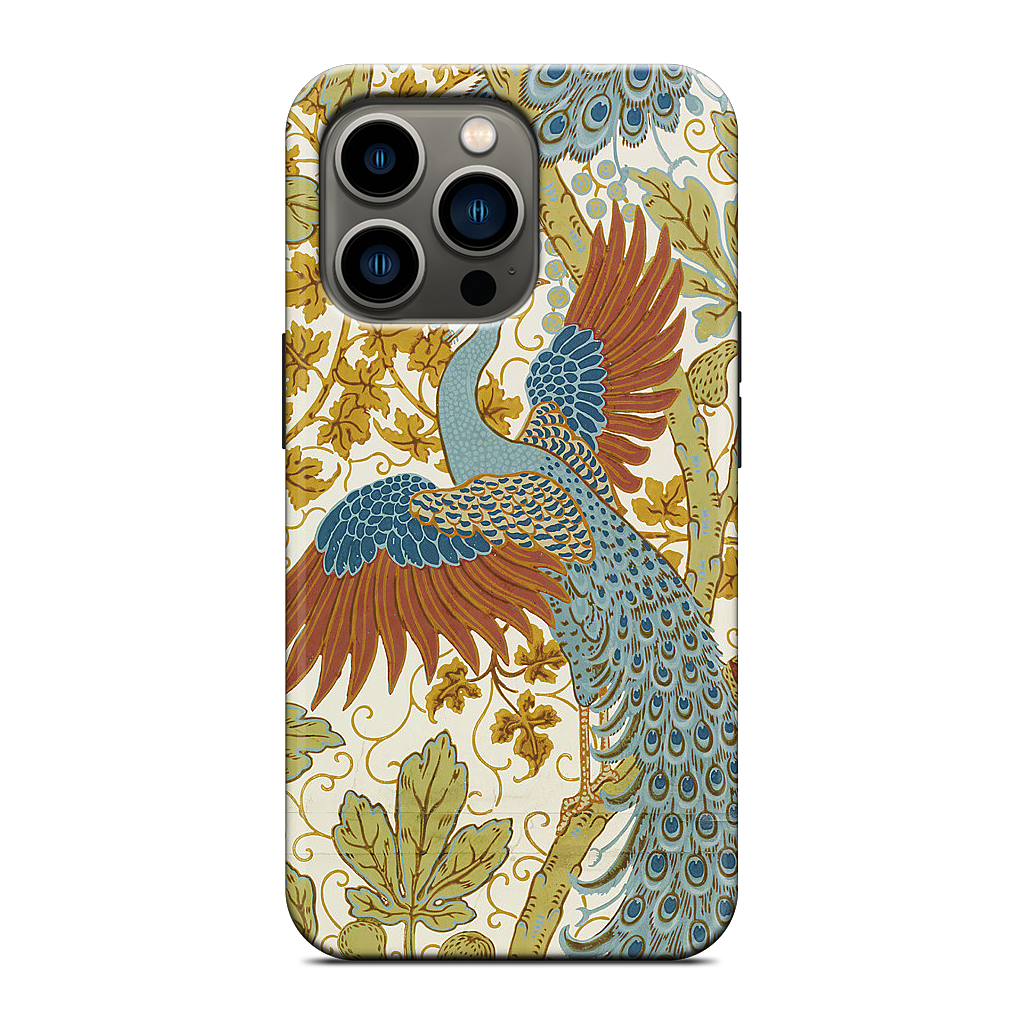 Fig and Peacock iPhone Case
