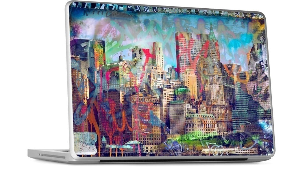 Graffiti Skyline MacBook Skin