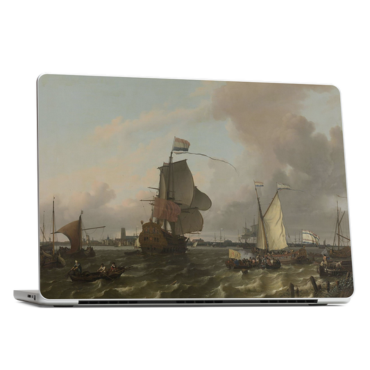 The Warship Brielle on the Maas Rotterdam MacBook Skin