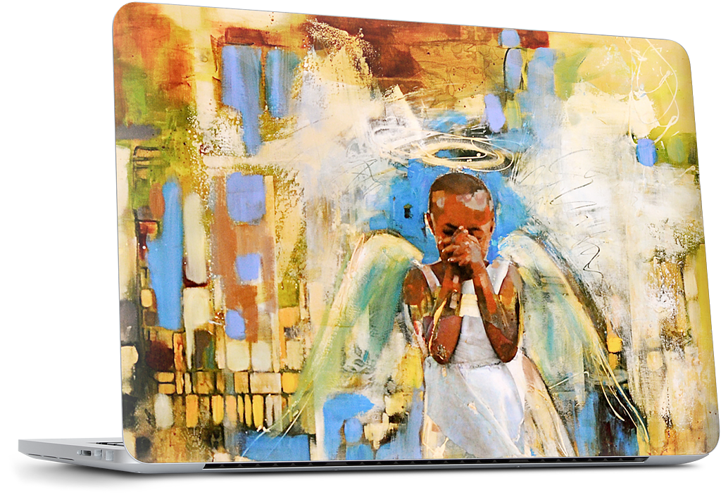 Shy Angel MacBook Skin