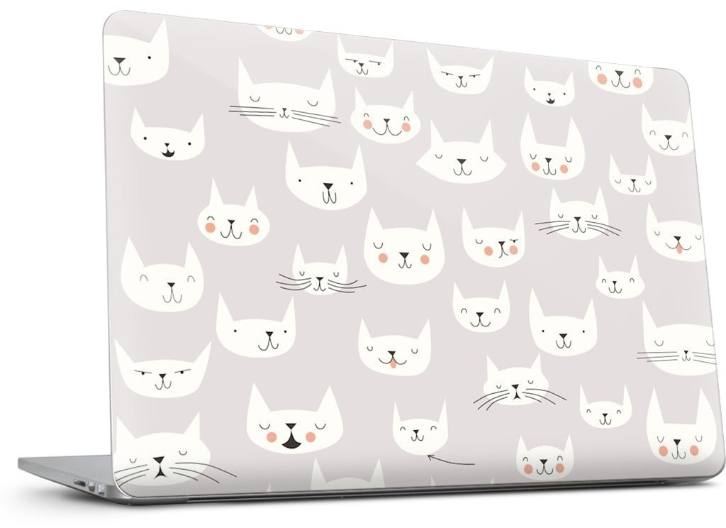 Cat Faces MacBook Skin