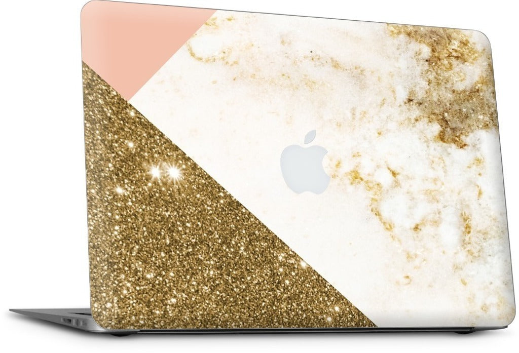 Gold Marble Collage  MacBook Skin
