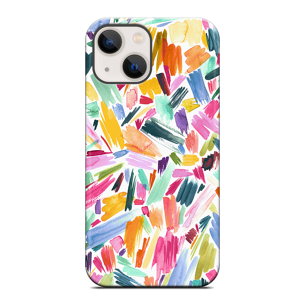 Colorful Abstract Strokes iPhone Case