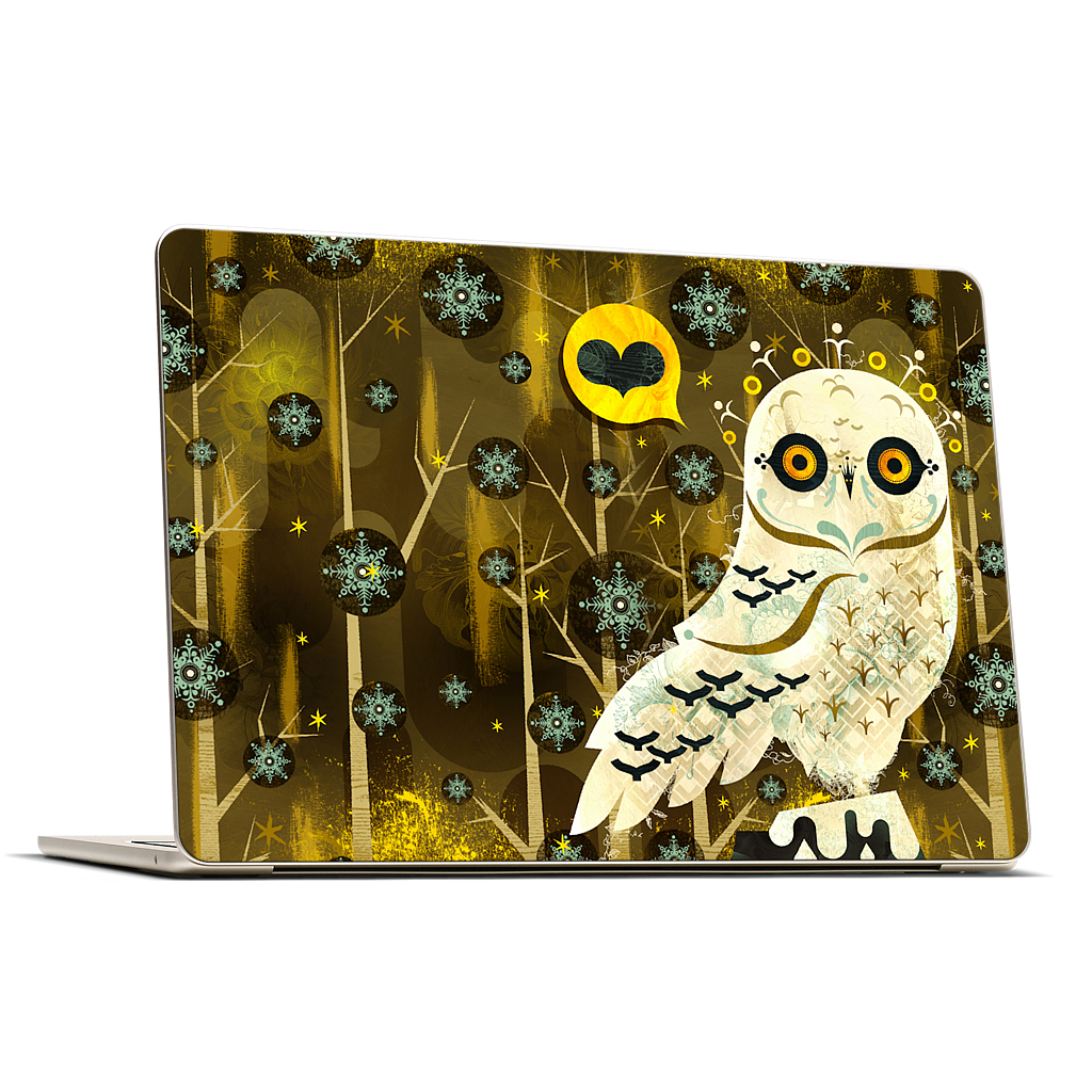 Snowy Owl MacBook Skin