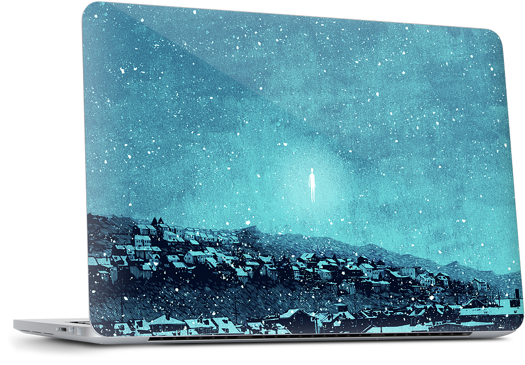 "we wait out the storm, and i am floored" MacBook Skin