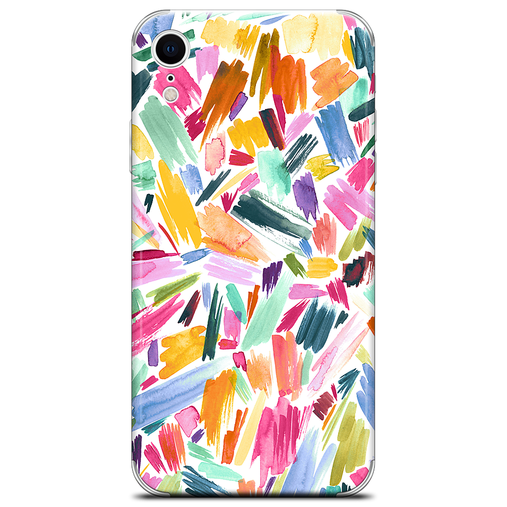 Colorful Abstract Strokes iPhone Skin