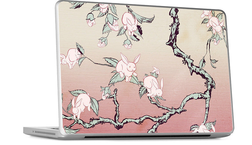 Bunny Blossom MacBook Skin