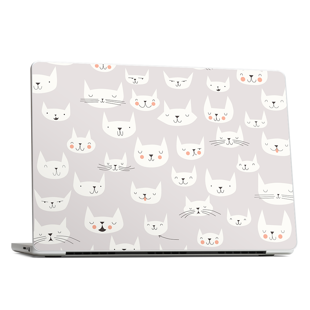 Cat Faces MacBook Skin