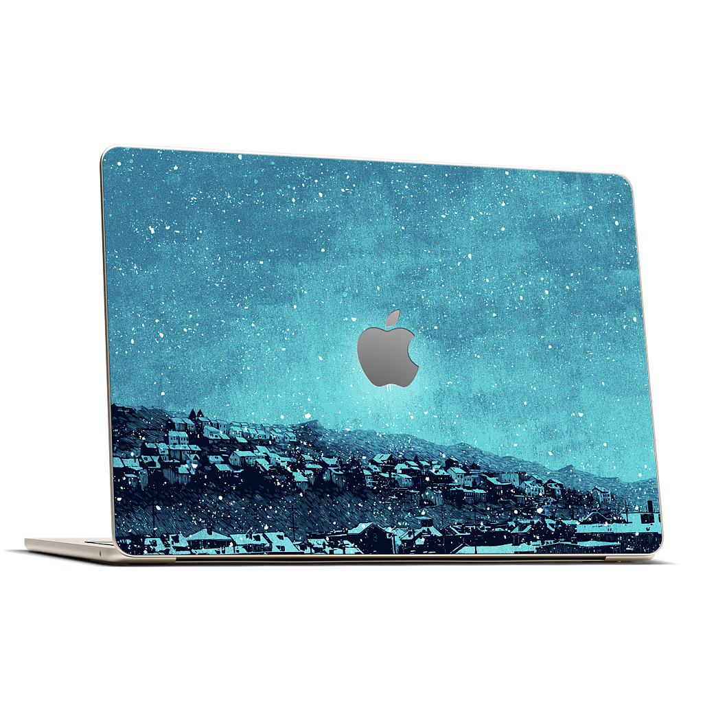 "we wait out the storm, and i am floored" MacBook Skin