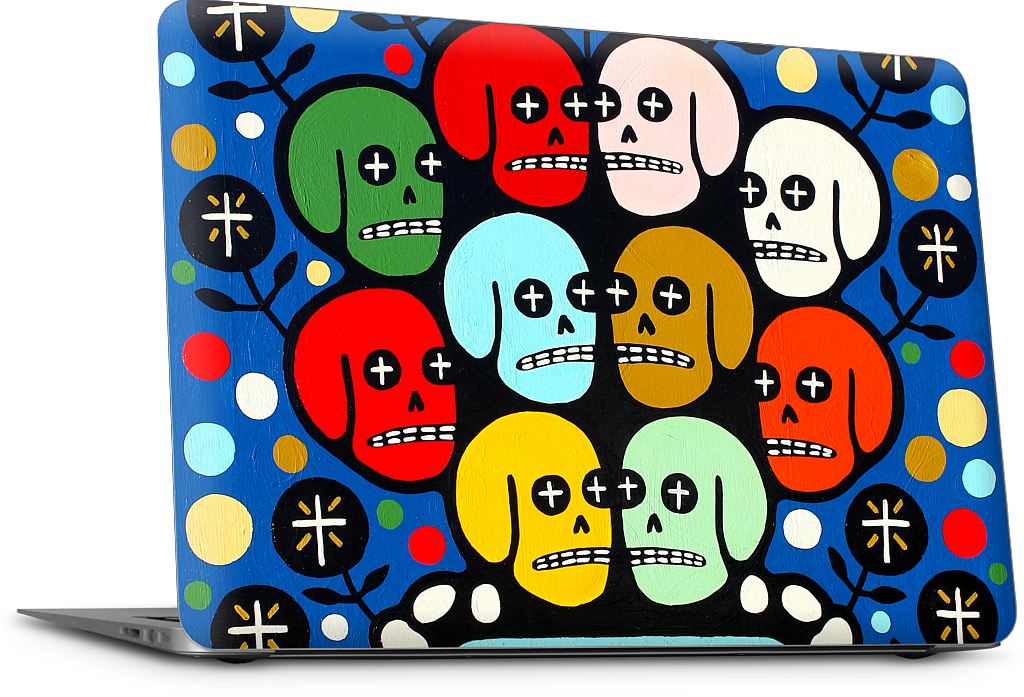 The Many Colors Of Death MacBook Skin