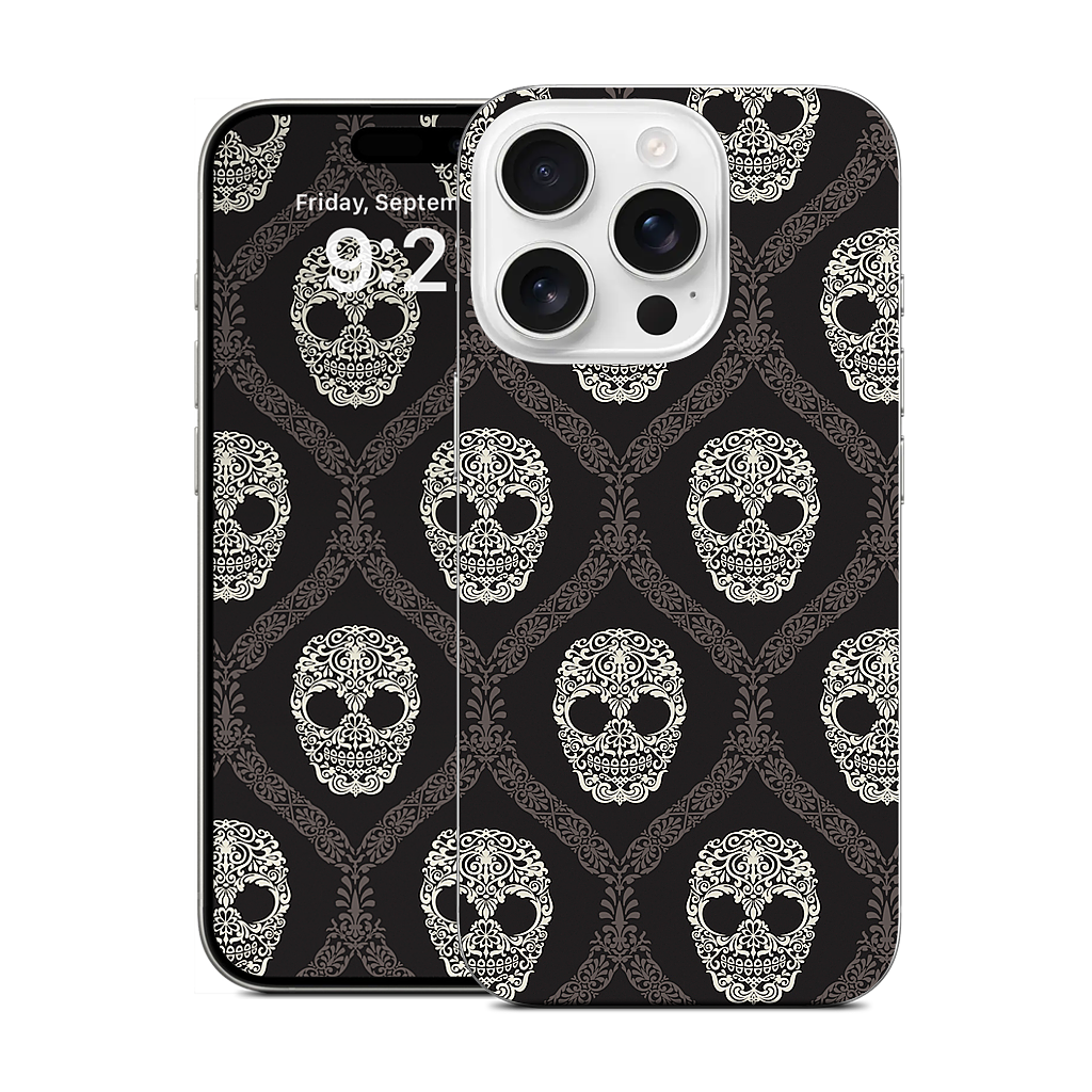 Skull Damask iPhone Skin
