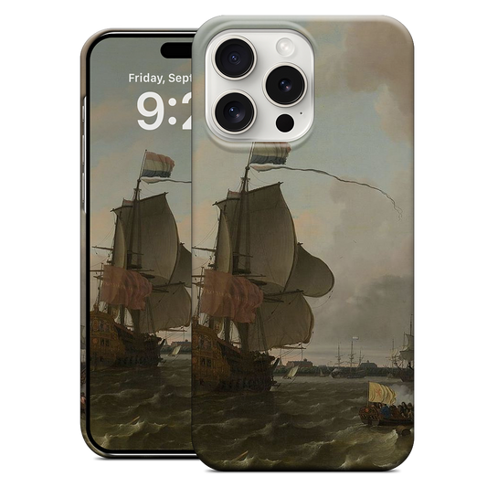 The Warship Brielle on the Maas Rotterdam iPhone Case