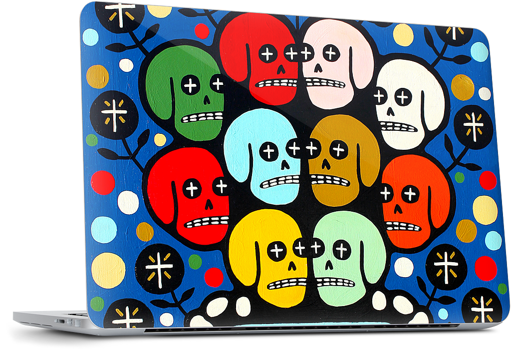 The Many Colors Of Death MacBook Skin