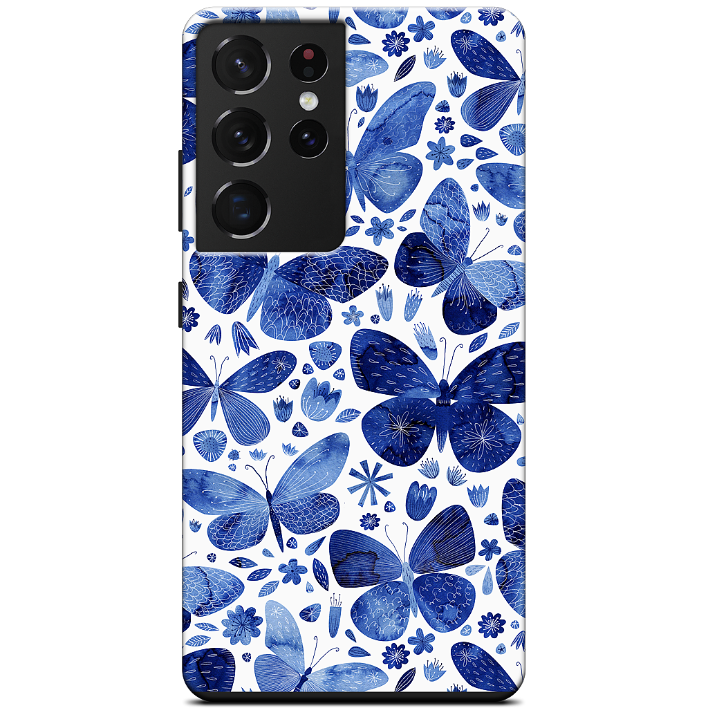Blue Butterflies Samsung Case