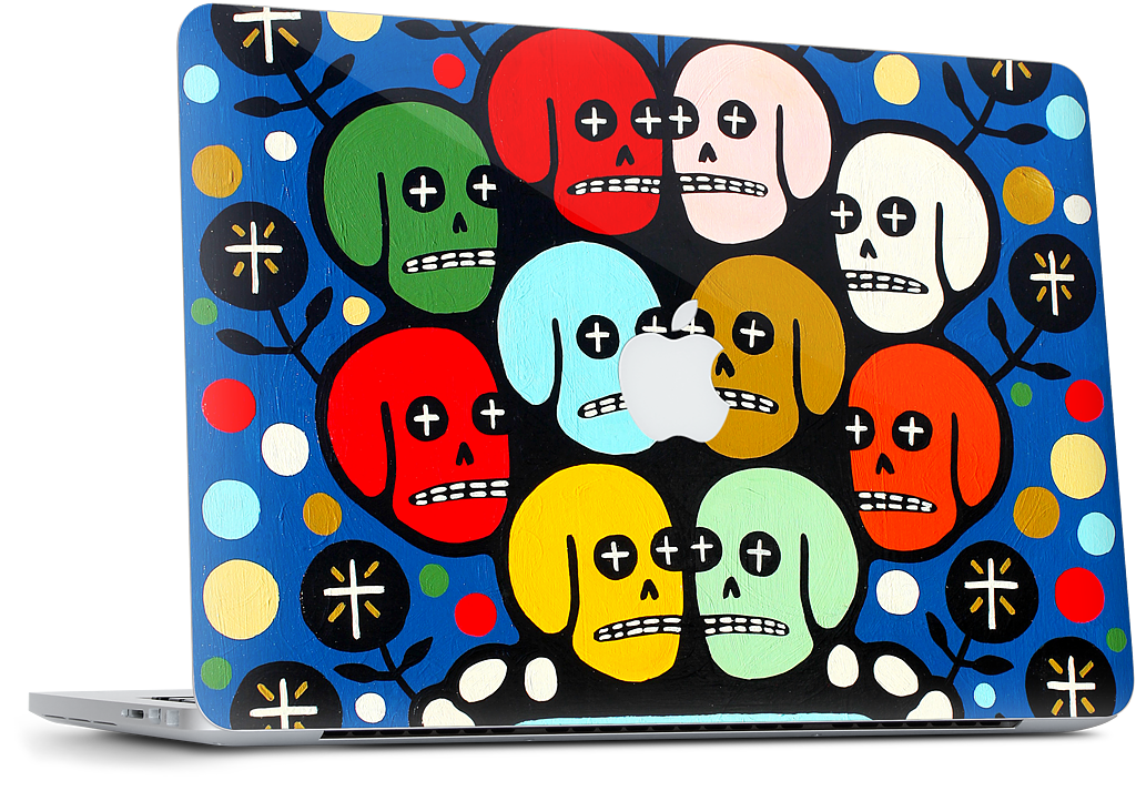 The Many Colors Of Death MacBook Skin