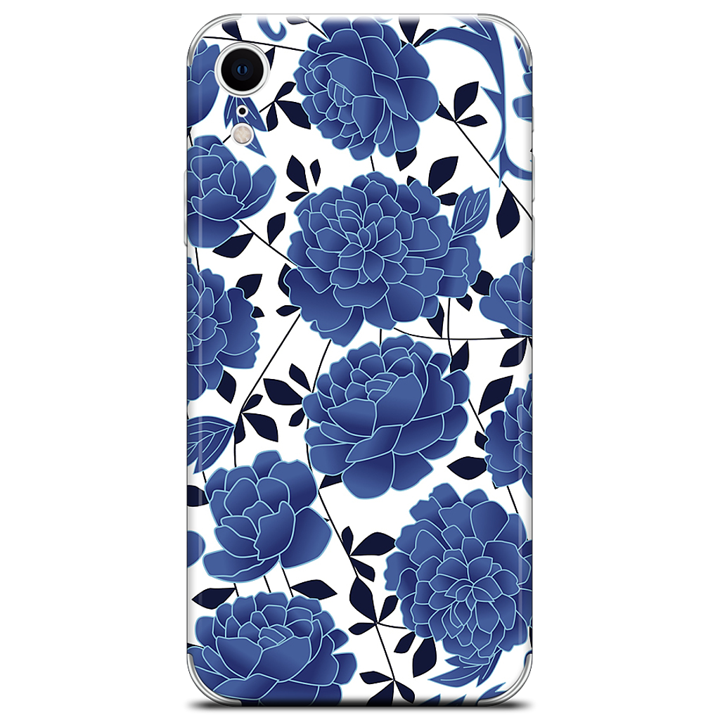 Blue flowers iPhone Skin