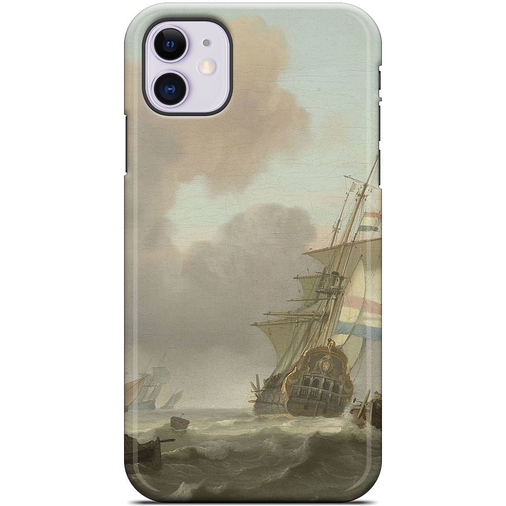 Ships in Choppy Sea iPhone Case