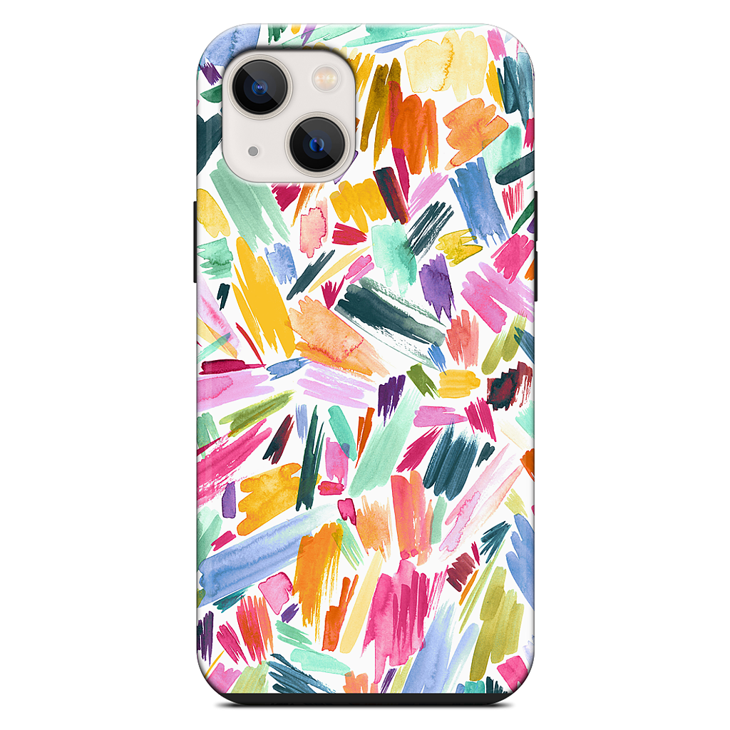 Colorful Abstract Strokes iPhone Case