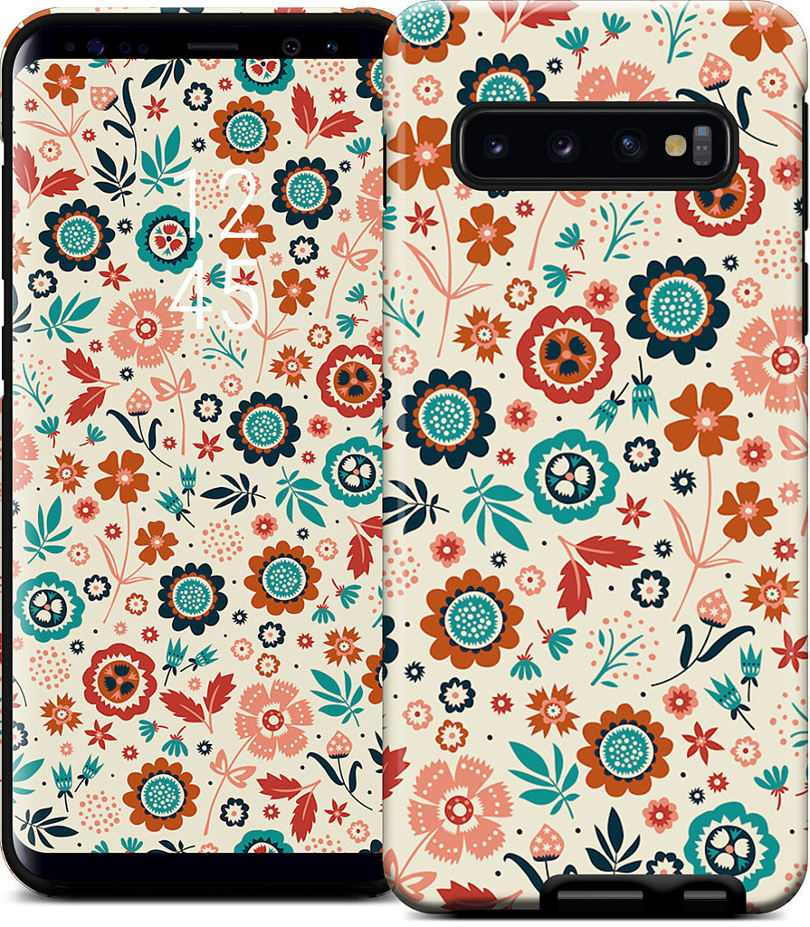 Folk Flowers Samsung Case