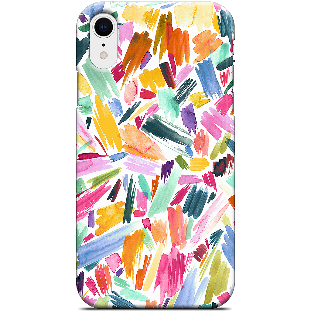 Colorful Abstract Strokes iPhone Case