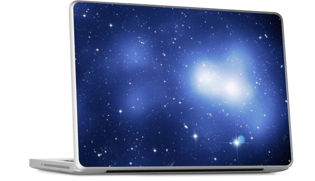 Galaxy Cluster Blue MacBook Skin
