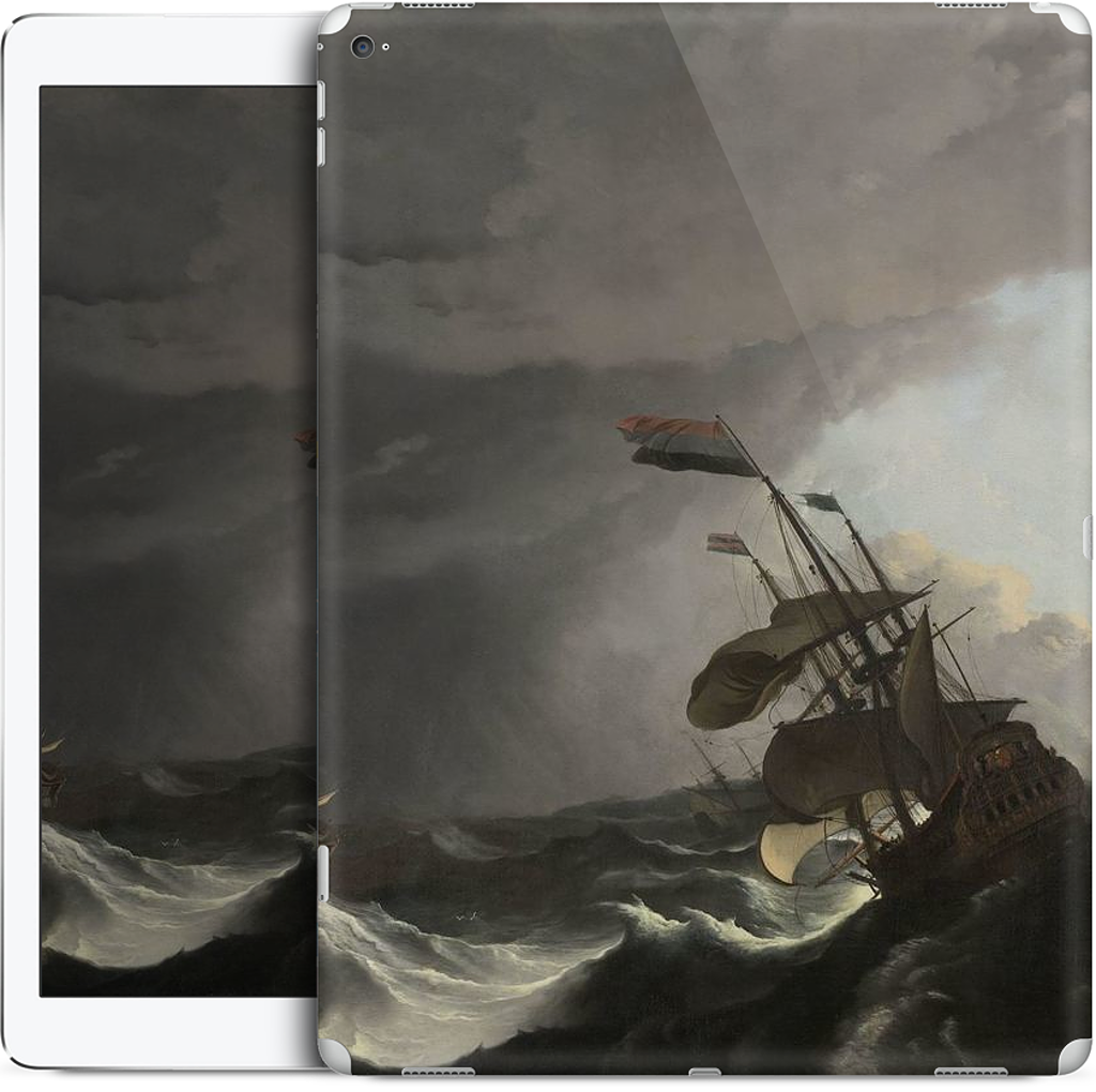 Warships During a Storm iPad Skin