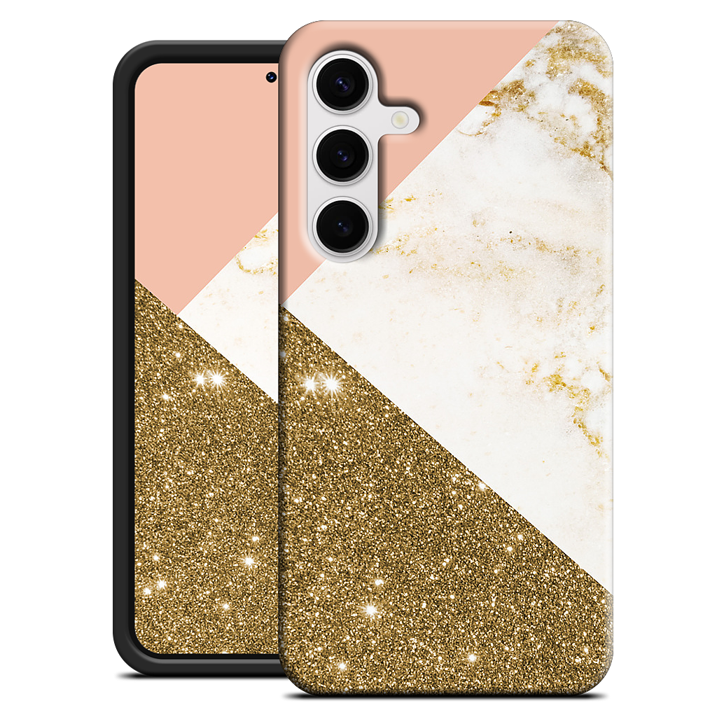 Gold Marble Collage  Samsung Case
