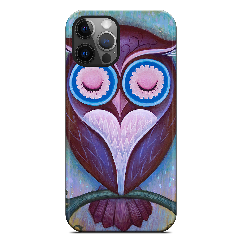 Sleepy Owl iPhone Case