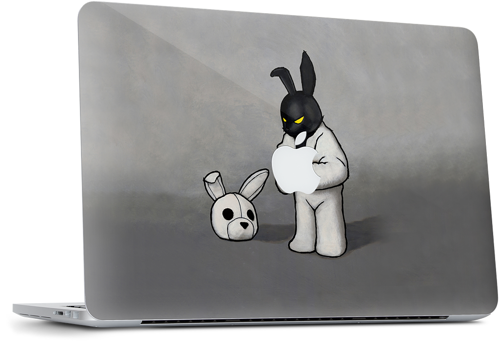 Black In White MacBook Skin
