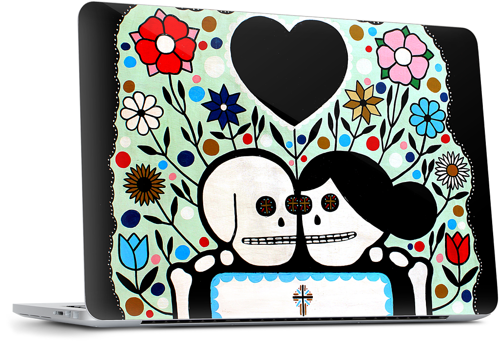 In The Garden With My Love MacBook Skin