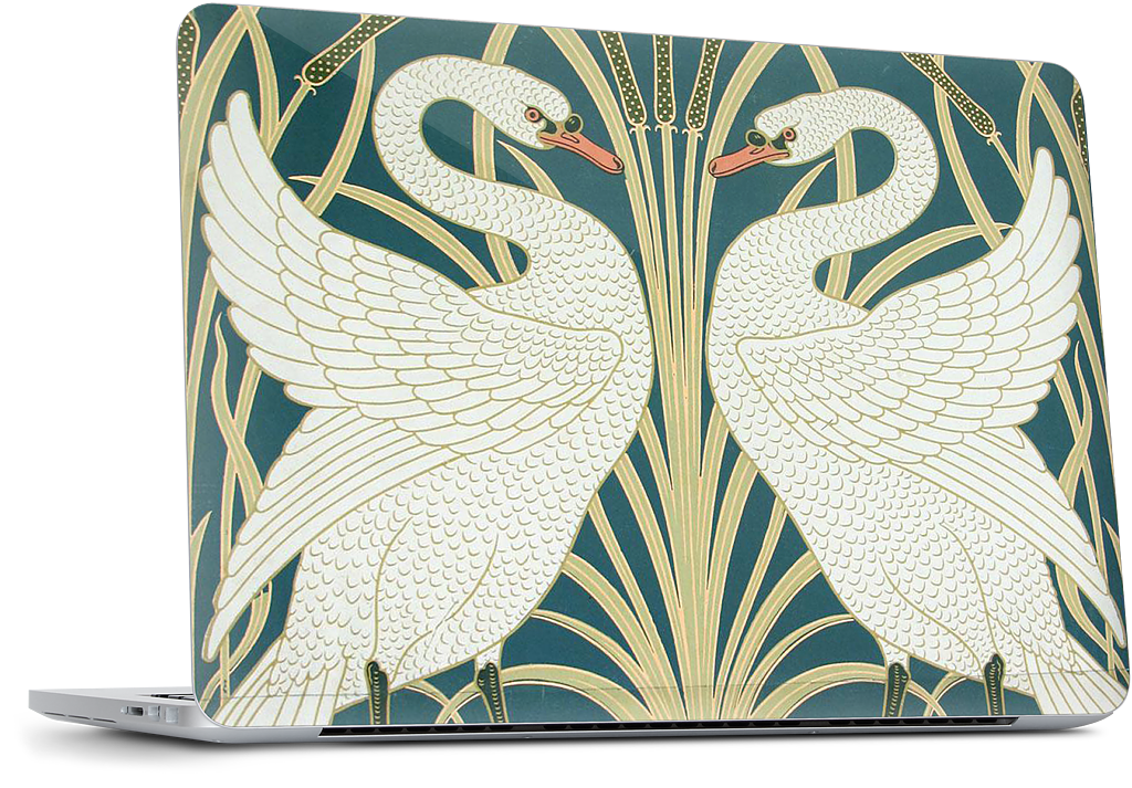 Swans and Irises MacBook Skin