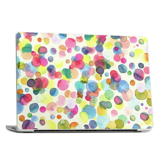 Watercolor Colorful Drops MacBook Skin