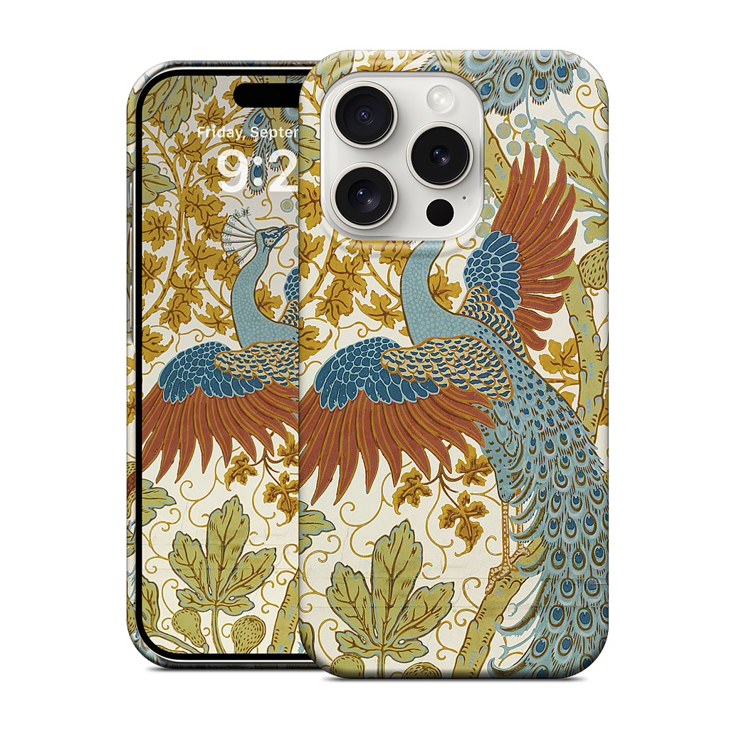 Fig and Peacock iPhone Case