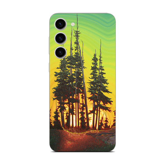 Green Skies At Night Samsung Skin