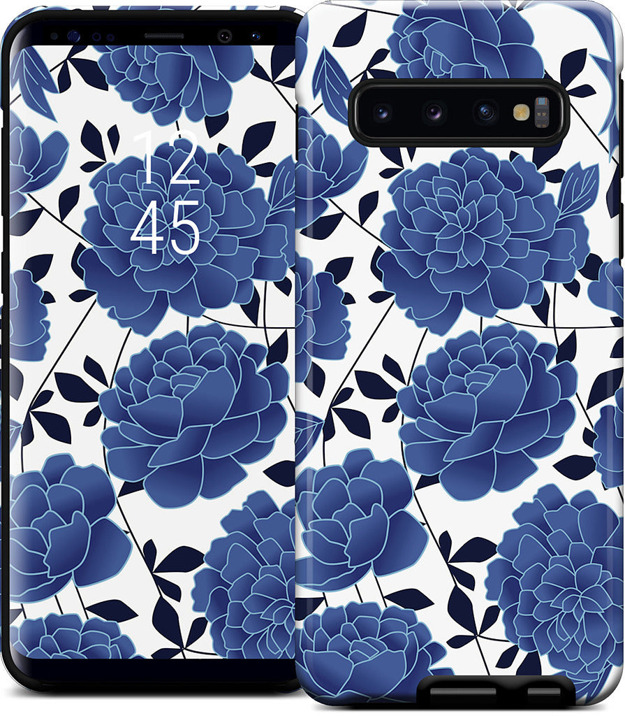 Blue flowers Samsung Case
