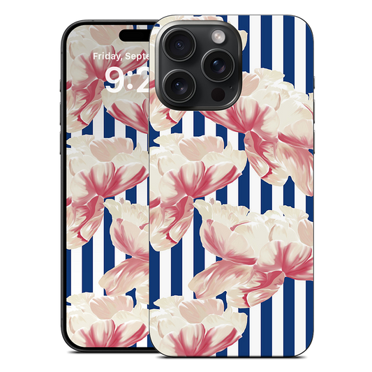 Stripe Floral iPhone Skin