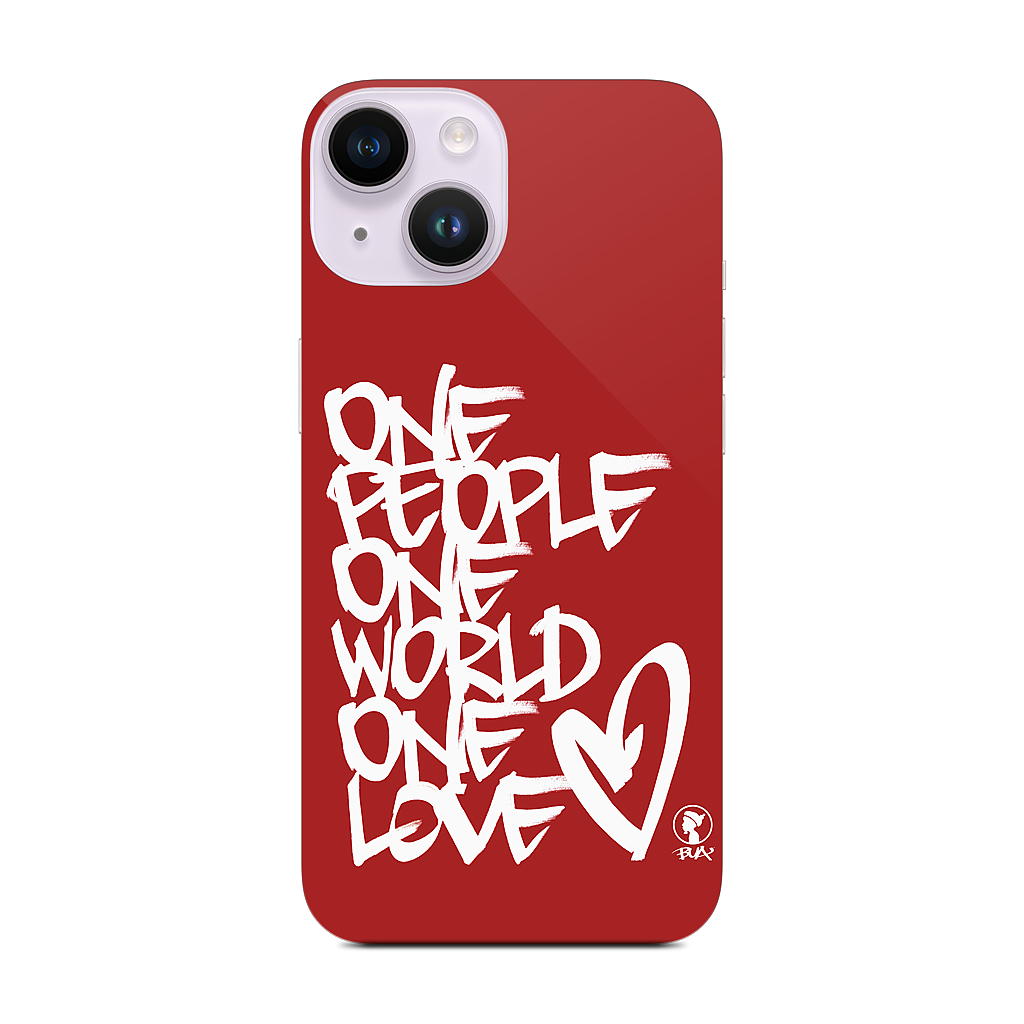 One People, One World, One Love iPhone Skin
