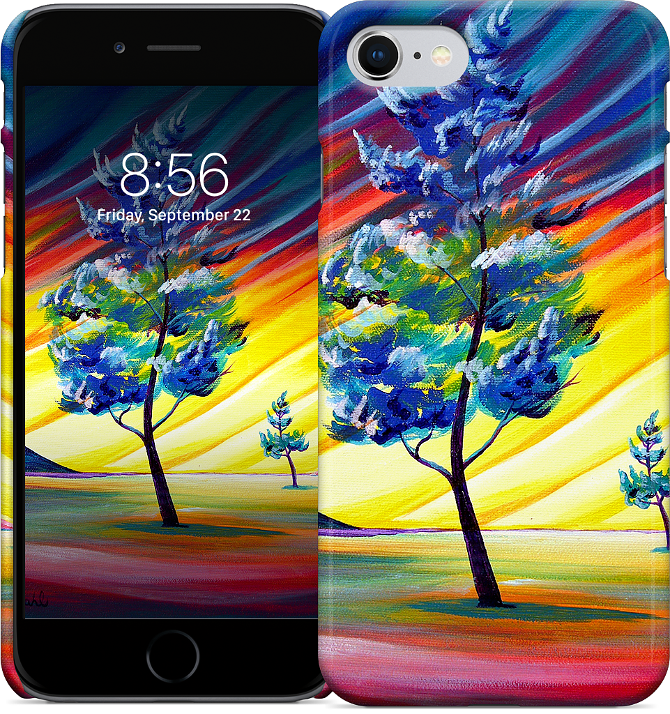 Thick Frost Sunset Glow iPhone Case