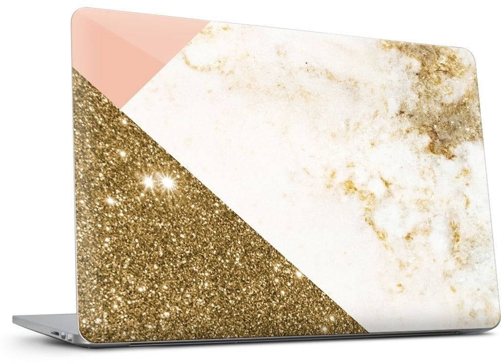 Gold Marble Collage  MacBook Skin