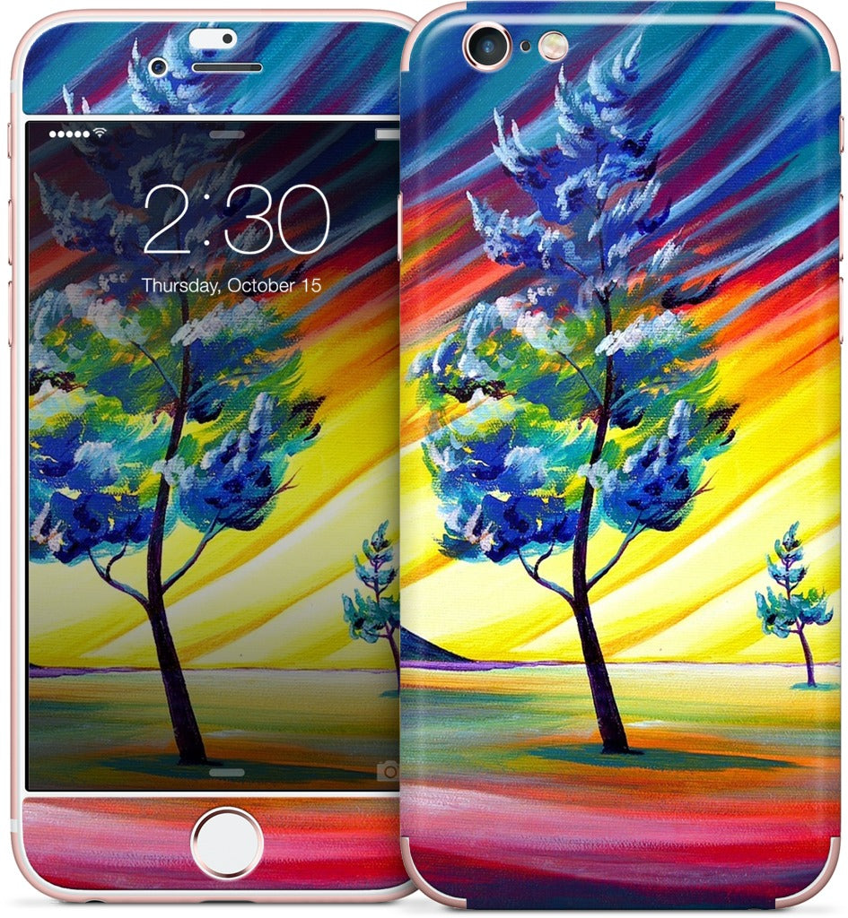 Thick Frost Sunset Glow iPhone Skin