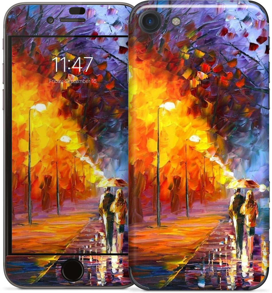 ALLEY BY THE LAKE by Leonid Afremov iPhone Skin