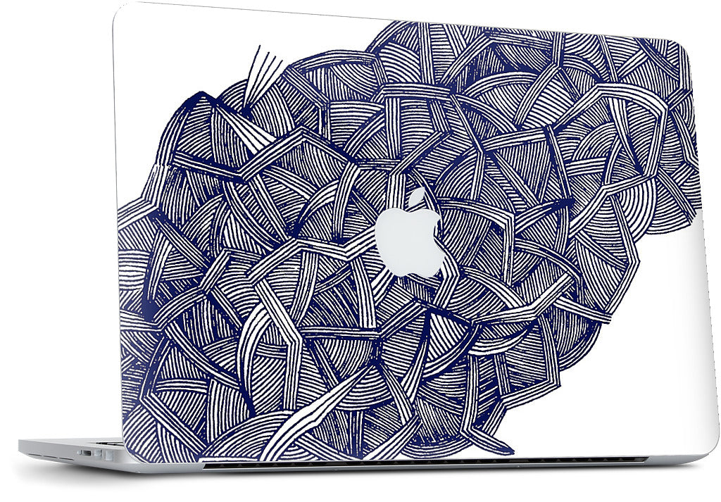 blue lines MacBook Skin