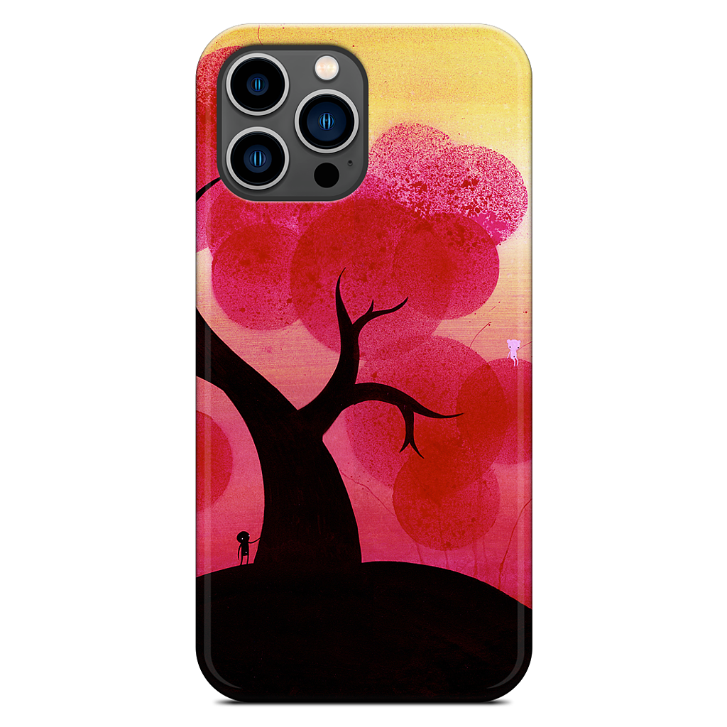 Red Blossoms iPhone Case