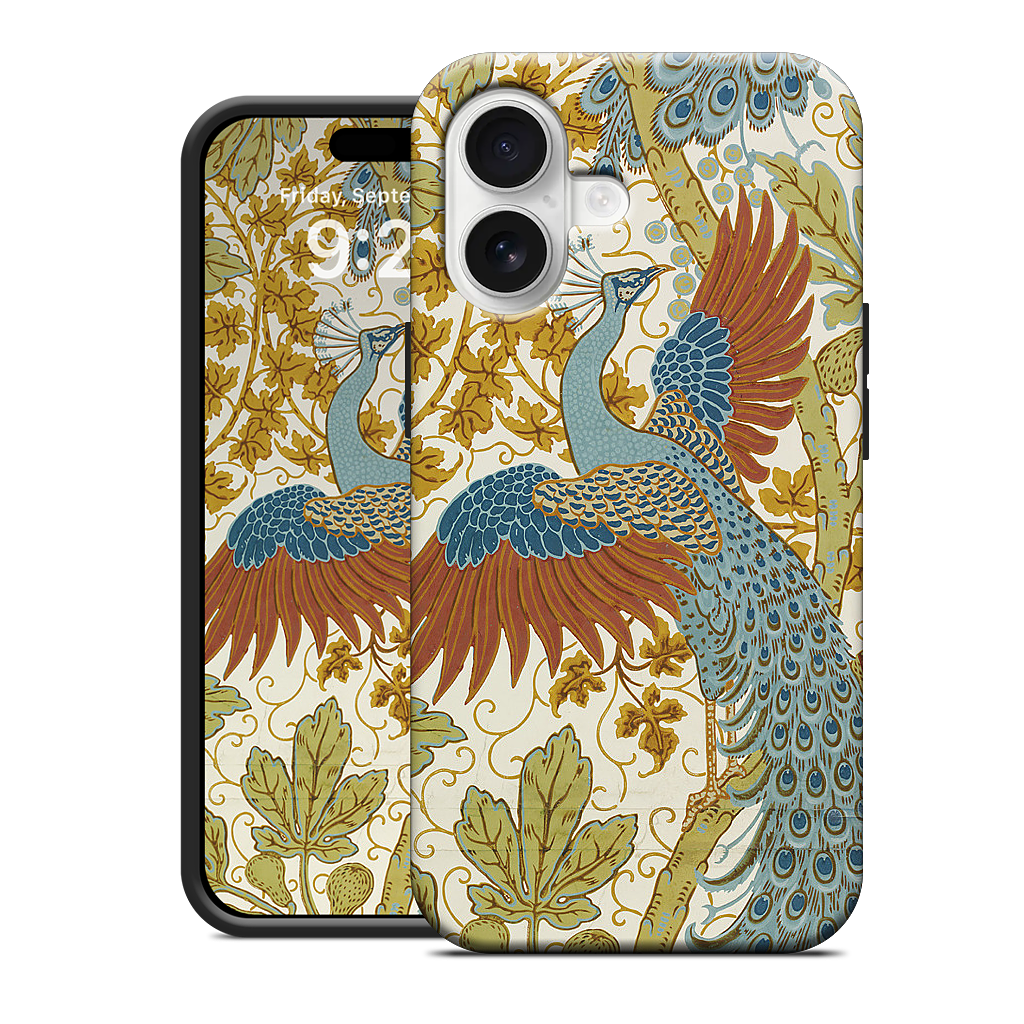 Fig and Peacock iPhone Case